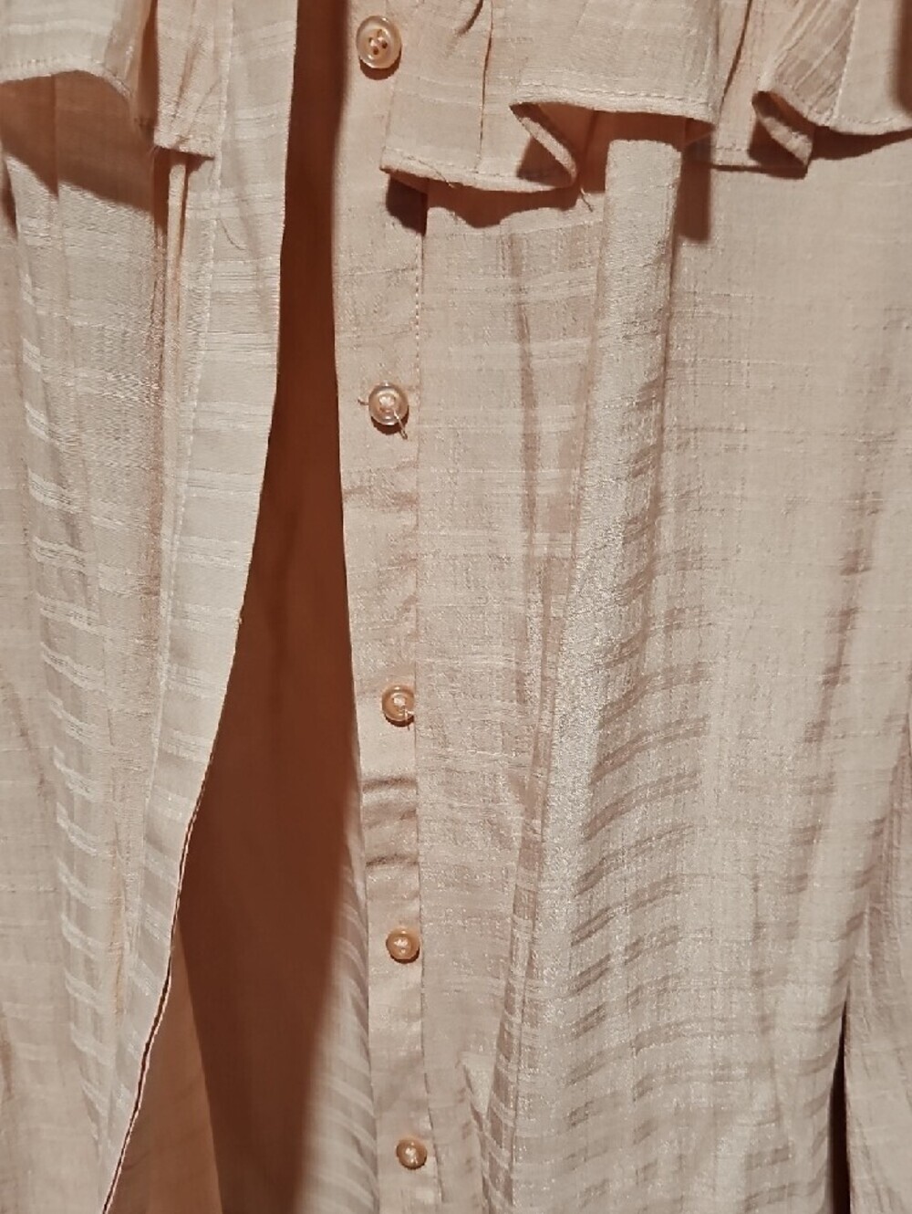 Wonderly Soft Blush Ruffle-Trim Top - Picture 4 of 6